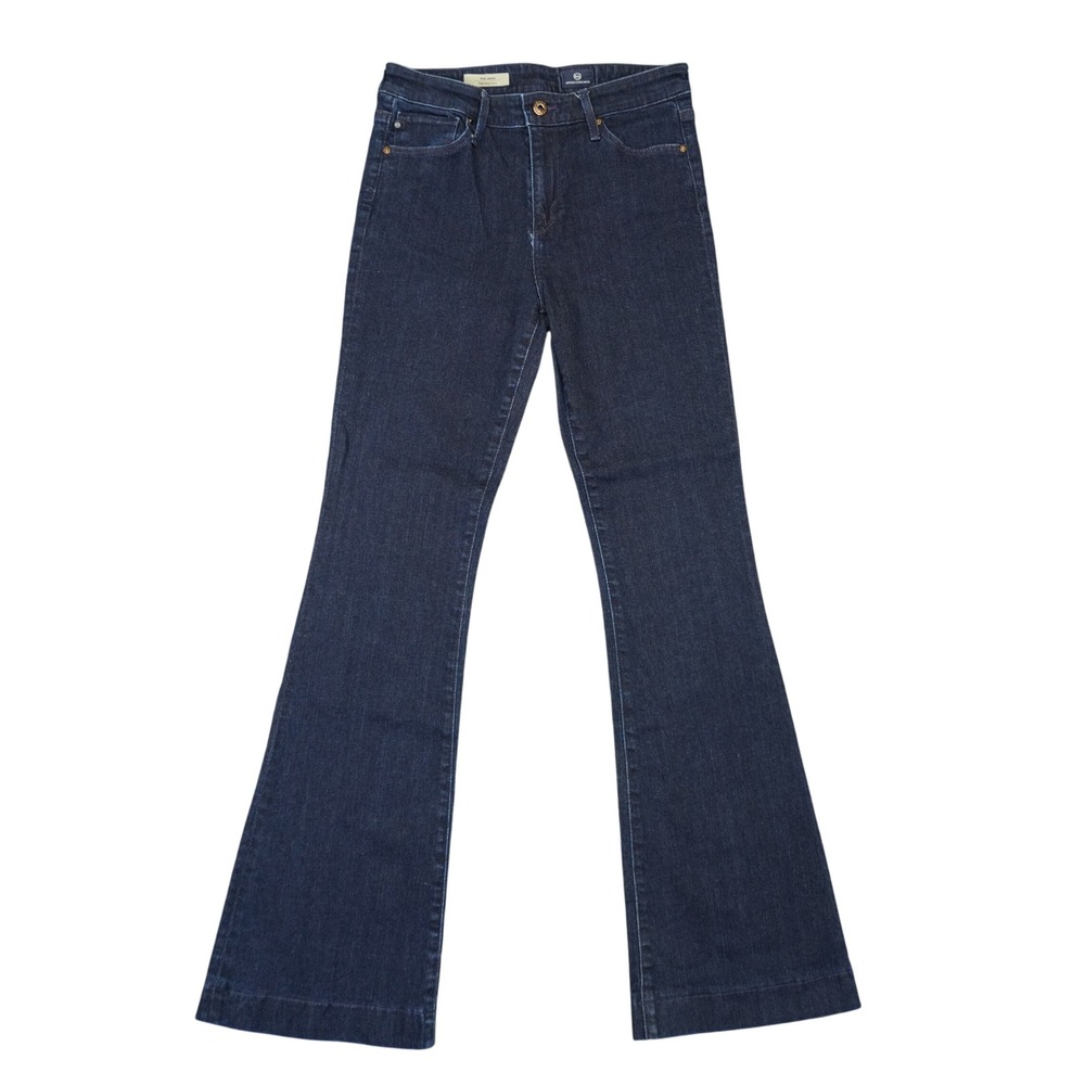 AG Adriano Goldschmied Janis Jeans Women 28 Blue High Rise Flare Indigo Wide Leg
